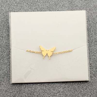 Bracelet minimaliste pour femme en forme de papillon