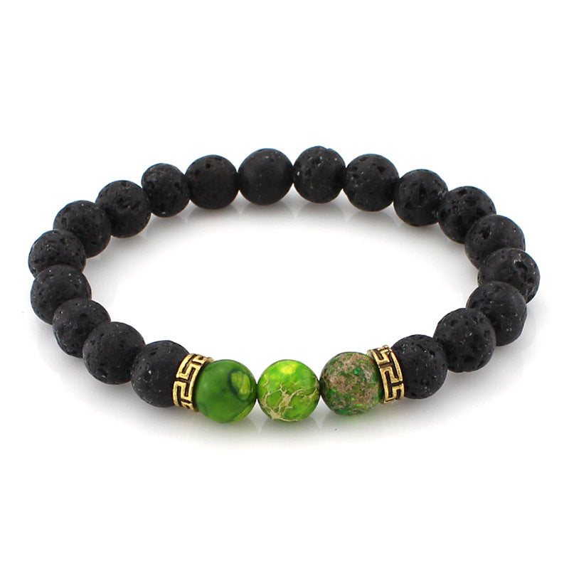 8 mm Lava Stone Beads Bracelet for Ladies