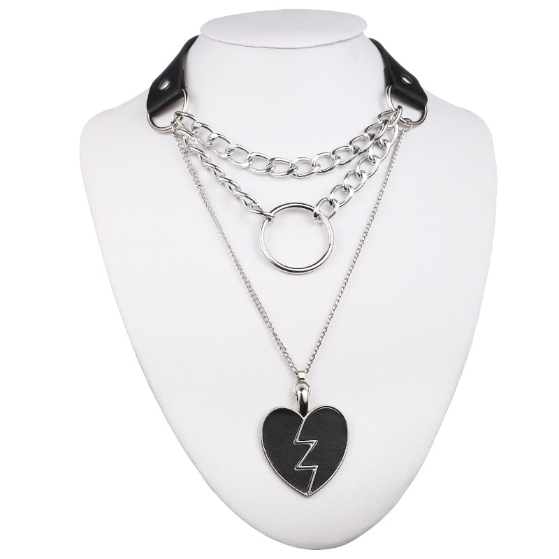 Collier style punk