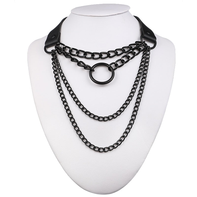 Collier style punk