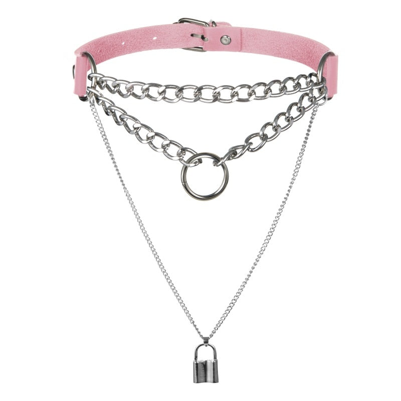 Collier style punk