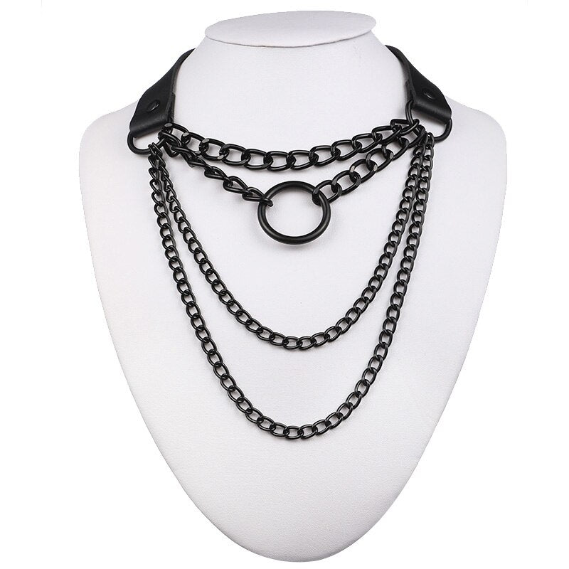 Collier style punk