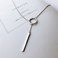 Collier vintage minimaliste en argent