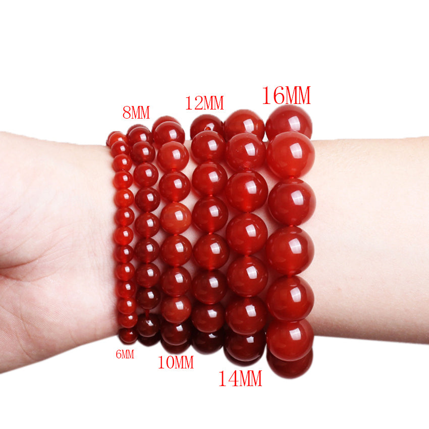 Trendy Carnelian Beads Bracelet