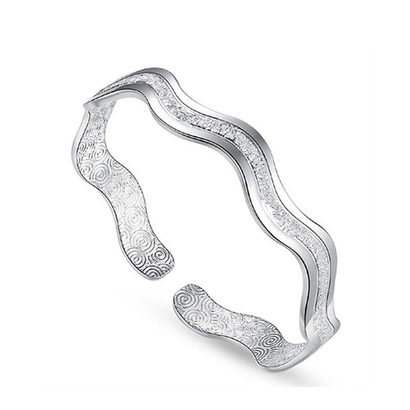 Bracelet "vague" en argent
