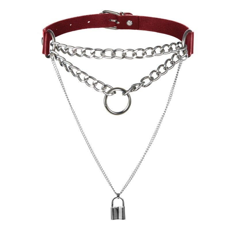 Collier style punk