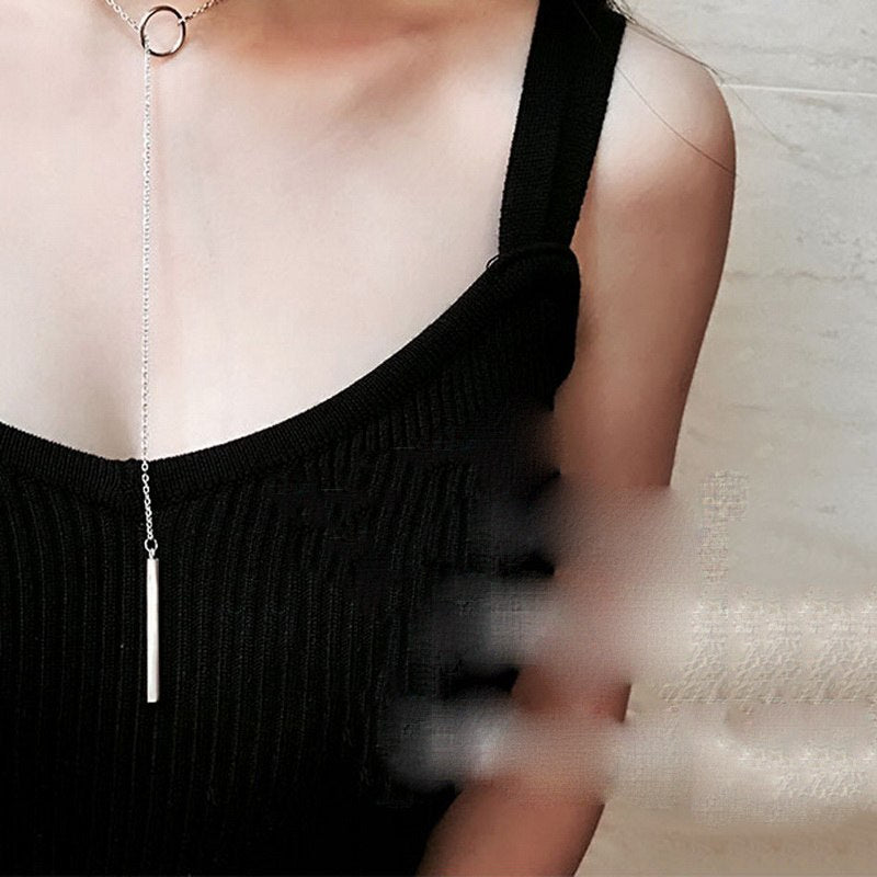Collier vintage minimaliste en argent