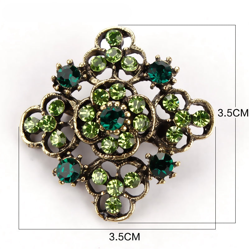 Broche vintage fleurie