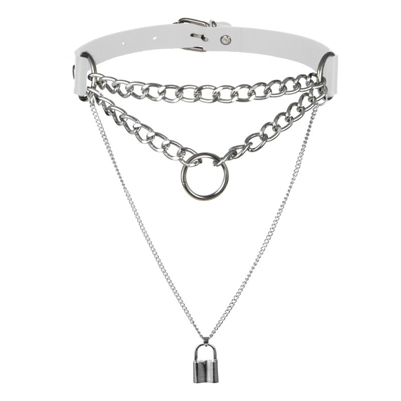 Collier style punk