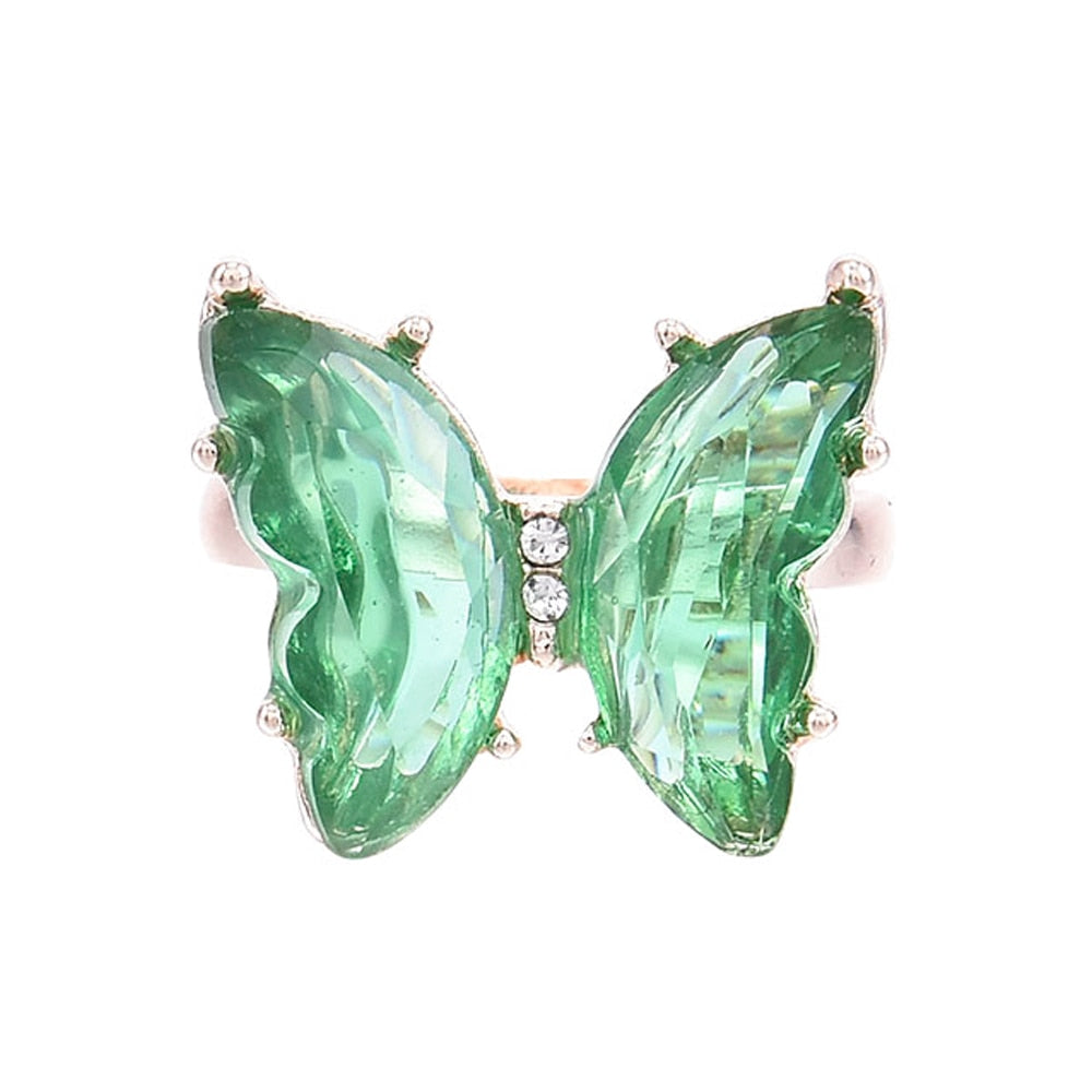 Bague papillon ajustable
