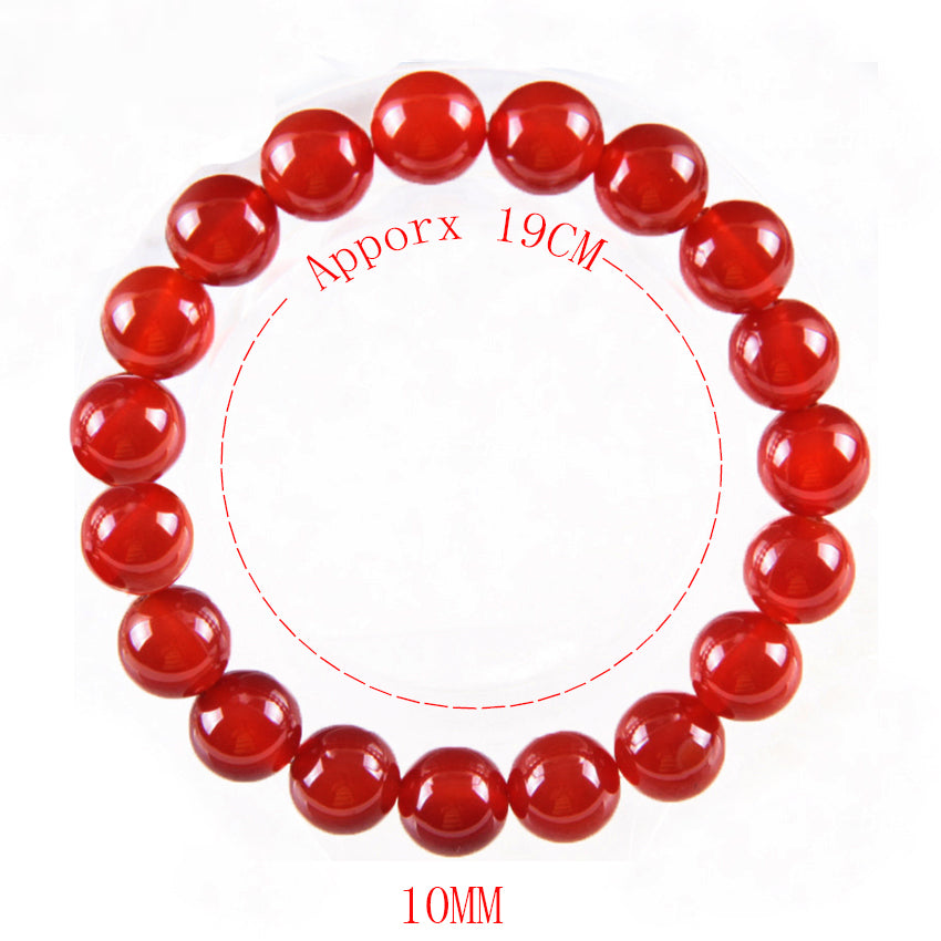 Trendy Carnelian Beads Bracelet