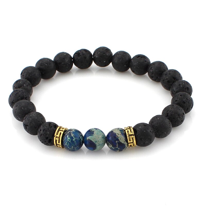 Armband aus Lavastein